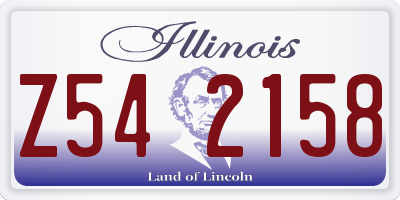 IL license plate Z542158