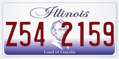 IL license plate Z542159