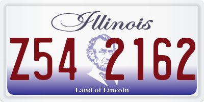 IL license plate Z542162