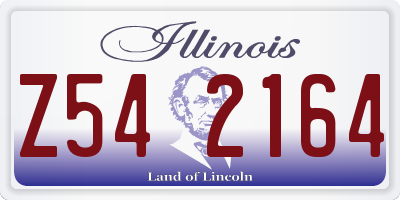 IL license plate Z542164