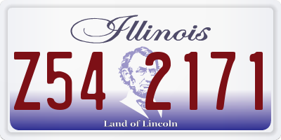IL license plate Z542171