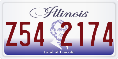 IL license plate Z542174