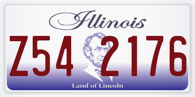 IL license plate Z542176