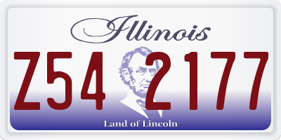 IL license plate Z542177