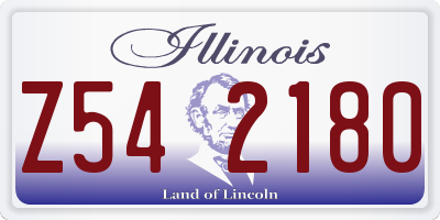IL license plate Z542180