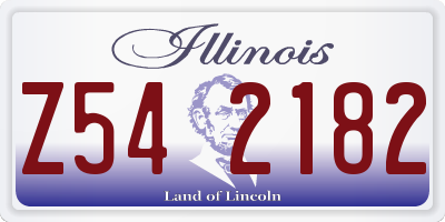 IL license plate Z542182