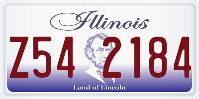 IL license plate Z542184
