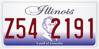 IL license plate Z542191