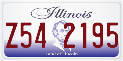 IL license plate Z542195