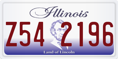 IL license plate Z542196