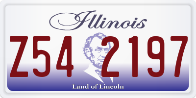 IL license plate Z542197