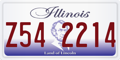 IL license plate Z542214