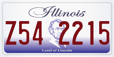 IL license plate Z542215