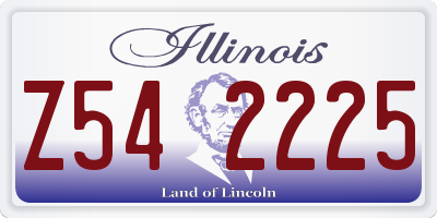 IL license plate Z542225