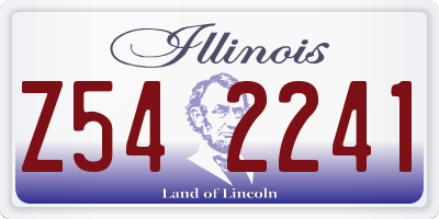 IL license plate Z542241