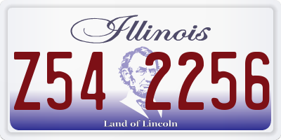 IL license plate Z542256