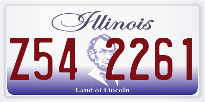 IL license plate Z542261