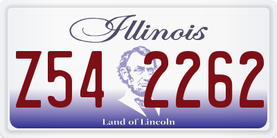 IL license plate Z542262