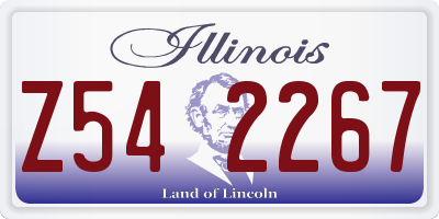 IL license plate Z542267