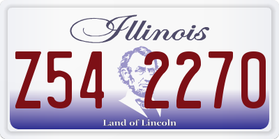IL license plate Z542270
