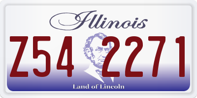 IL license plate Z542271