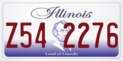 IL license plate Z542276