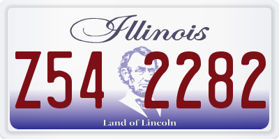 IL license plate Z542282