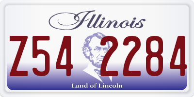 IL license plate Z542284