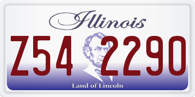 IL license plate Z542290