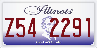 IL license plate Z542291