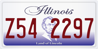 IL license plate Z542297
