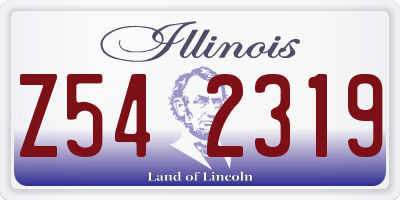 IL license plate Z542319