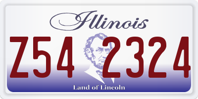 IL license plate Z542324