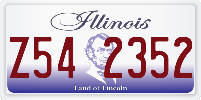 IL license plate Z542352