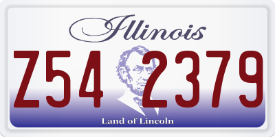 IL license plate Z542379