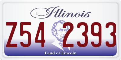 IL license plate Z542393