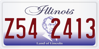 IL license plate Z542413