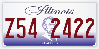 IL license plate Z542422