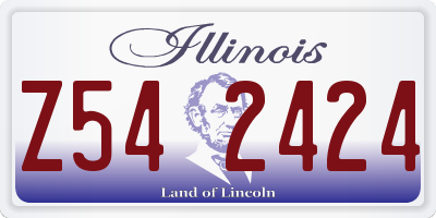 IL license plate Z542424