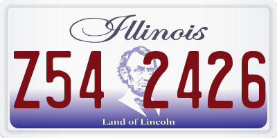 IL license plate Z542426