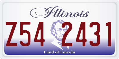 IL license plate Z542431