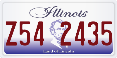 IL license plate Z542435