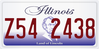 IL license plate Z542438