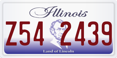 IL license plate Z542439