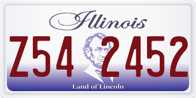 IL license plate Z542452
