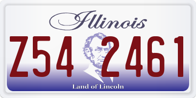 IL license plate Z542461