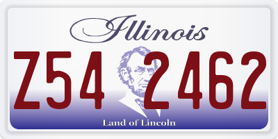 IL license plate Z542462