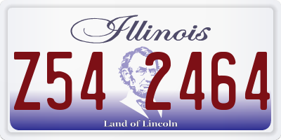 IL license plate Z542464