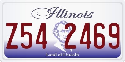 IL license plate Z542469