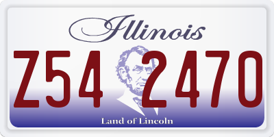 IL license plate Z542470